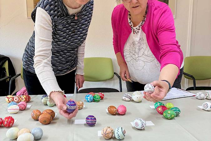 Jury: Andrea Paulik und Sonja Rehor (von links). (Foto: Domowina/Theresia Krüger)