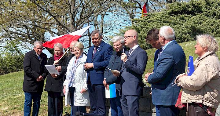 Gedenken an gefallene Soldaten in Crostwitz. Foto: Domowina/Clemens Škoda