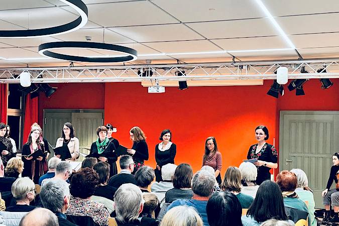Koncert chor Jarobinka w Pančicach-Kukowje, 2025. foto: Kathrin Młynkowa