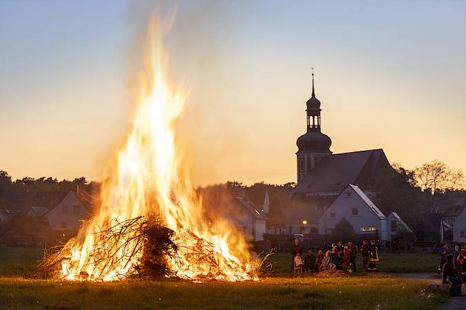 Hexenbrennen in Róžant|Rosenthal. Foto: Tomas Scholze
