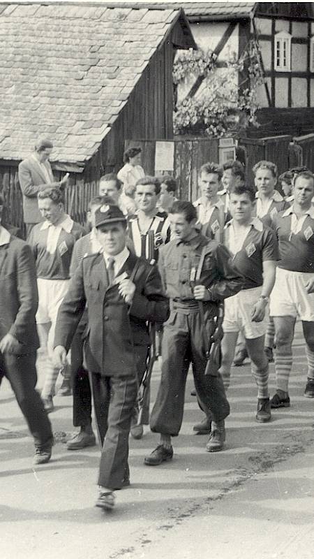 Fest des Kreisverbandes der Domowina in Šunow | Schönau_1961, Foto: Paul Rothe, Sorbisches Kulturarchiv am Sorbischen Institut