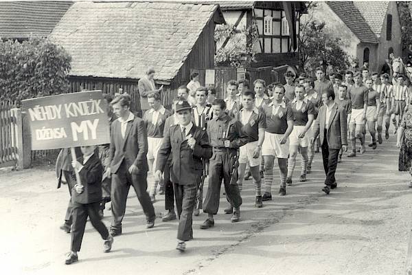 Fest des Kreisverbandes der Domowina in Šunow | Schönau_1961, Foto: Paul Rothe, Sorbisches Kulturarchiv am Sorbischen Institut
