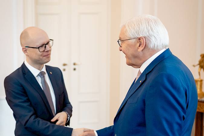 Meeting of the Minority Council with Federal President Frank-Walter Steinmeier on 27 March 2026 in Berlin. Photo: Bundesregierung/Tobias Koch